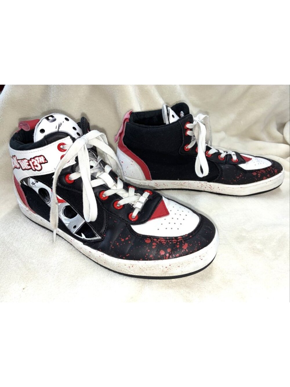 GroundUp Sneakers Jason Voorhees Friday The 13th High Top Shoes  Men Sz 10 #i